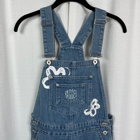 The Ragged Priest Flower Print Shortalls Sz.28 NWT - Picture 7 of 15